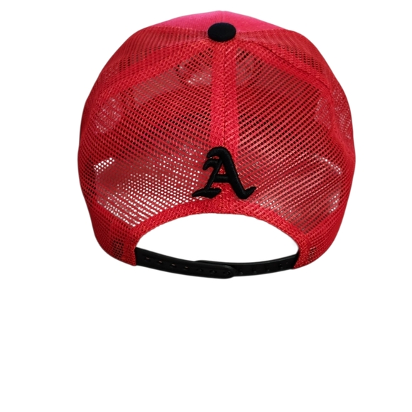 Atlanta Red Snapback Hat Mesh Trucker Cap Men's Streetwear - Picture 4 of 6